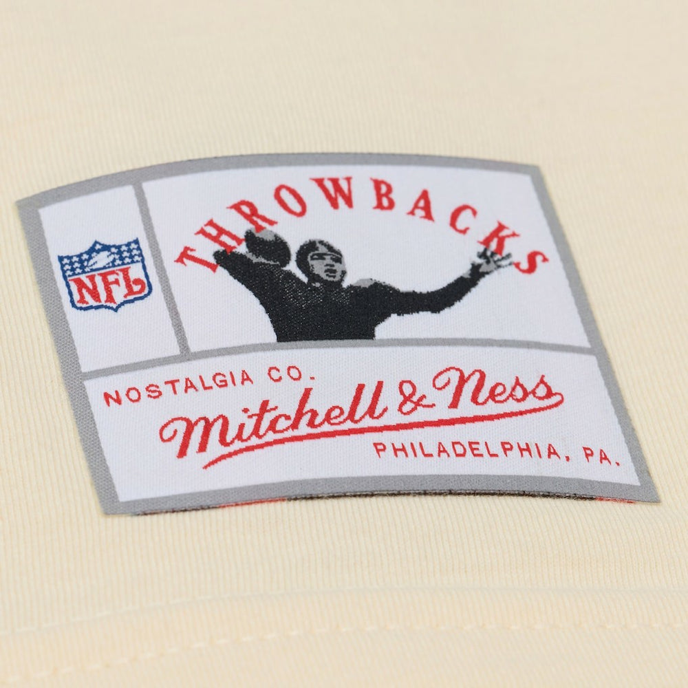 Walter Payton Chicago Bears Sandman Name & Number T-Shirt Cream - Mitchell & Ness