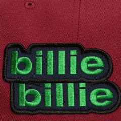 Mitchell & Ness - Cleveland Cavaliers x Billie Eilish Hardwood Classics Patch Snapback Hat - Wine/Gold
