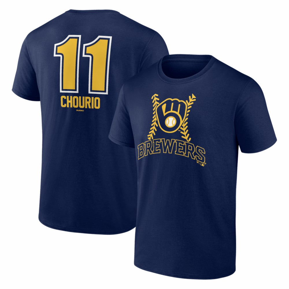 Jackson Chourio Milwaukee Brewers Fastball Player Name & Number T-Shirt On Sale