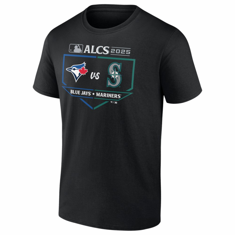 Toronto Blue Jays vs. Seattle Mariners 2025 American League Championship Series Matchup Batter's Box T-Shirt Online