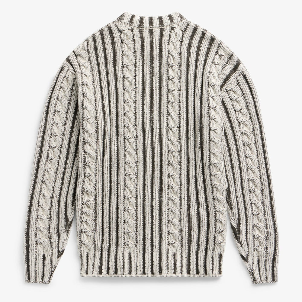Detroit Lions Off Season x NFL Unisex Cable Knit Sweater Cream/Gray - NFL