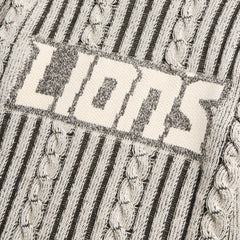 Detroit Lions Off Season x NFL Unisex Cable Knit Sweater Cream/Gray - NFL