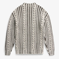 Buffalo Bills Off Season x NFL Unisex Cable Knit Sweater Cream/Gray - NFL