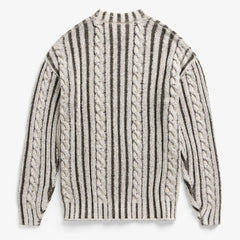 San Francisco 49ers Off Season x NFL Unisex Cable Knit Sweater Cream/Gray - NFL