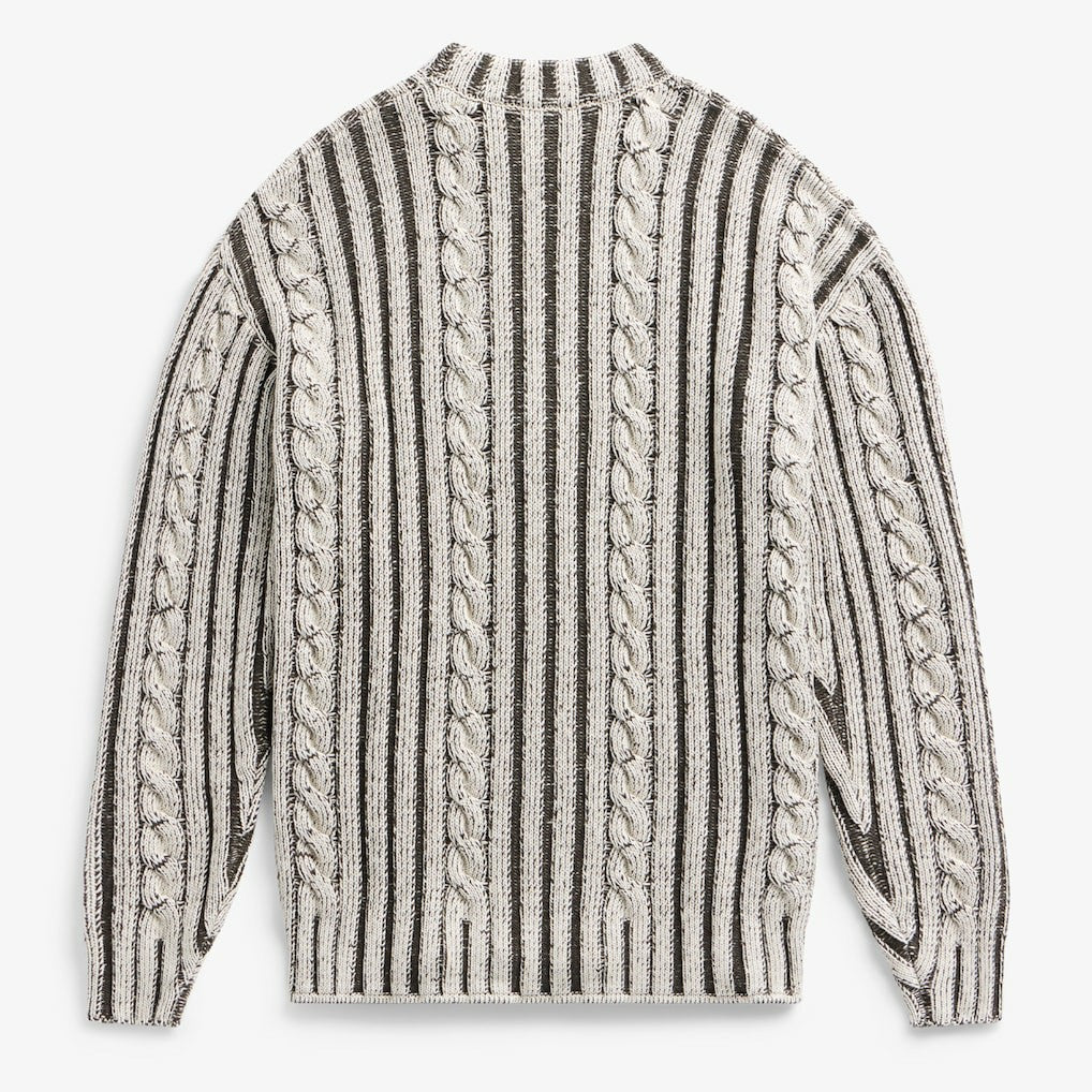 Kansas City Chiefs Off Season x NFL Unisex Cable Knit Sweater Cream/Gray - NFL