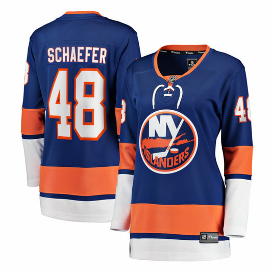 Matthew Schaefer New York Islanders Fanatics Women's Home Breakaway Player Jerseys - Royal | NHL Jerseys