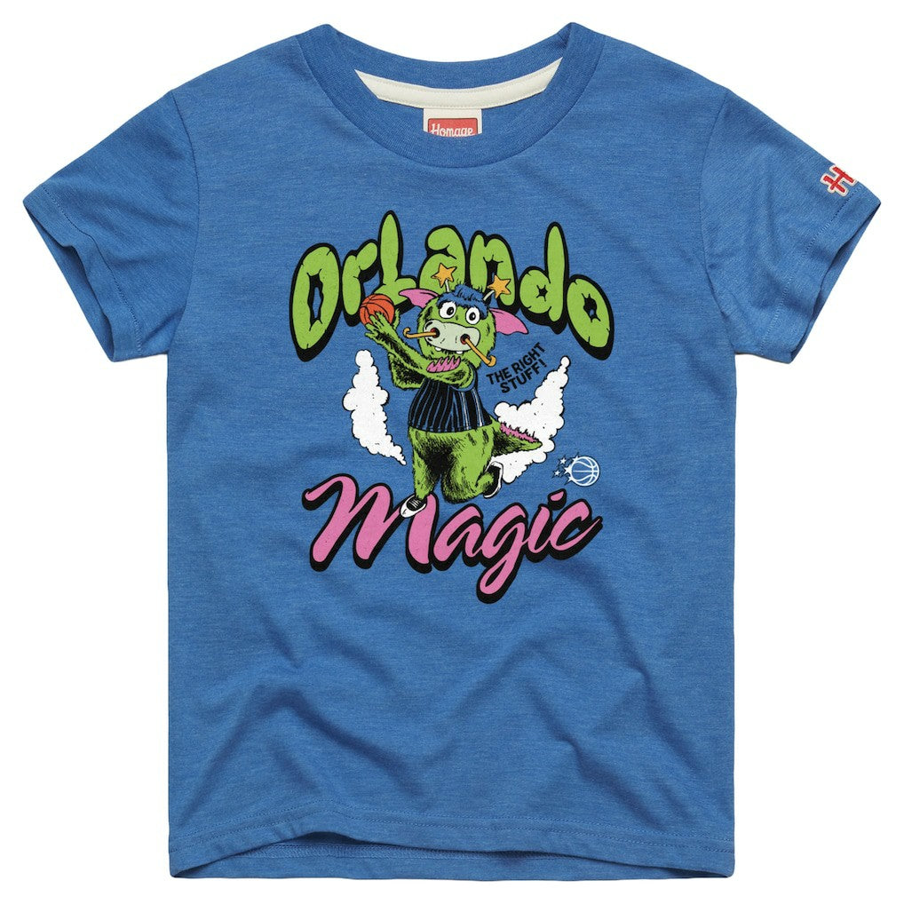 NBA - Orlando Magic Homage Youth The Right Stuff Tri-Blend T-Shirt - Blue