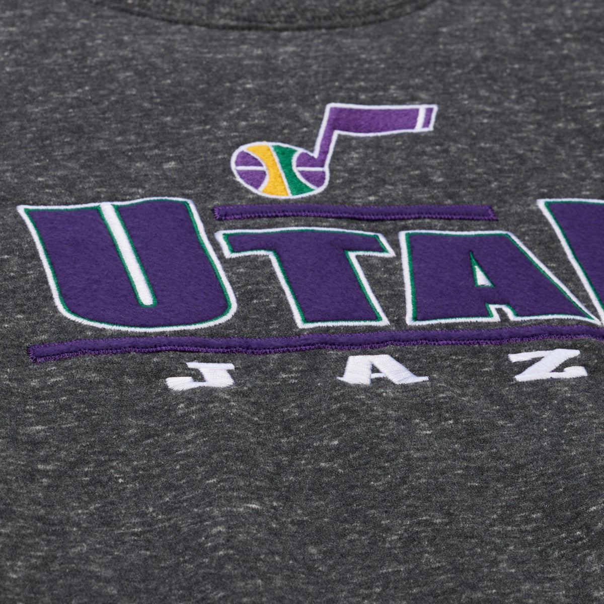 Mitchell & Ness - Utah Jazz Throw It Back Fleece Sweatshirt - Black