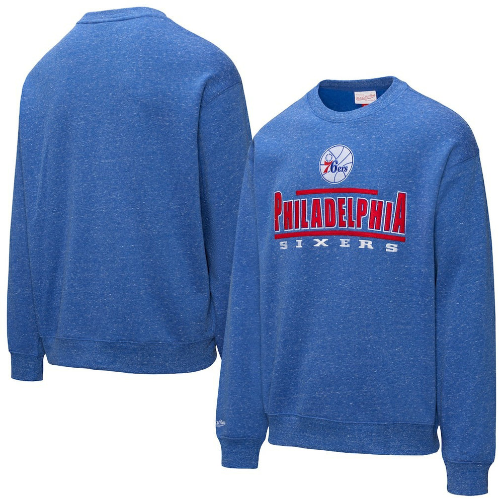 Mitchell & Ness - Philadelphia 76ers Throw It Back Fleece Sweatshirt - Royal