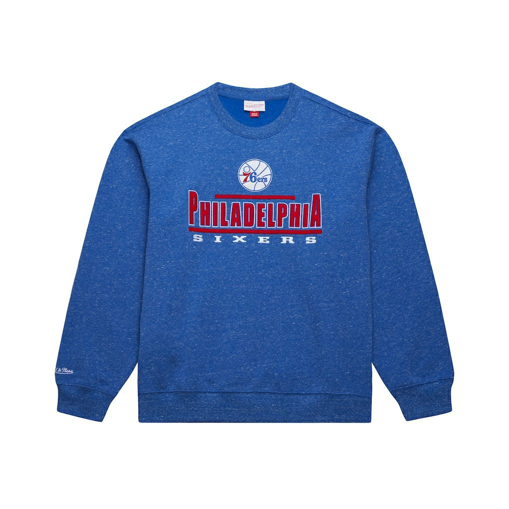 Mitchell & Ness - Philadelphia 76ers Throw It Back Fleece Sweatshirt - Royal
