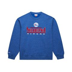 Mitchell & Ness - Philadelphia 76ers Throw It Back Fleece Sweatshirt - Royal