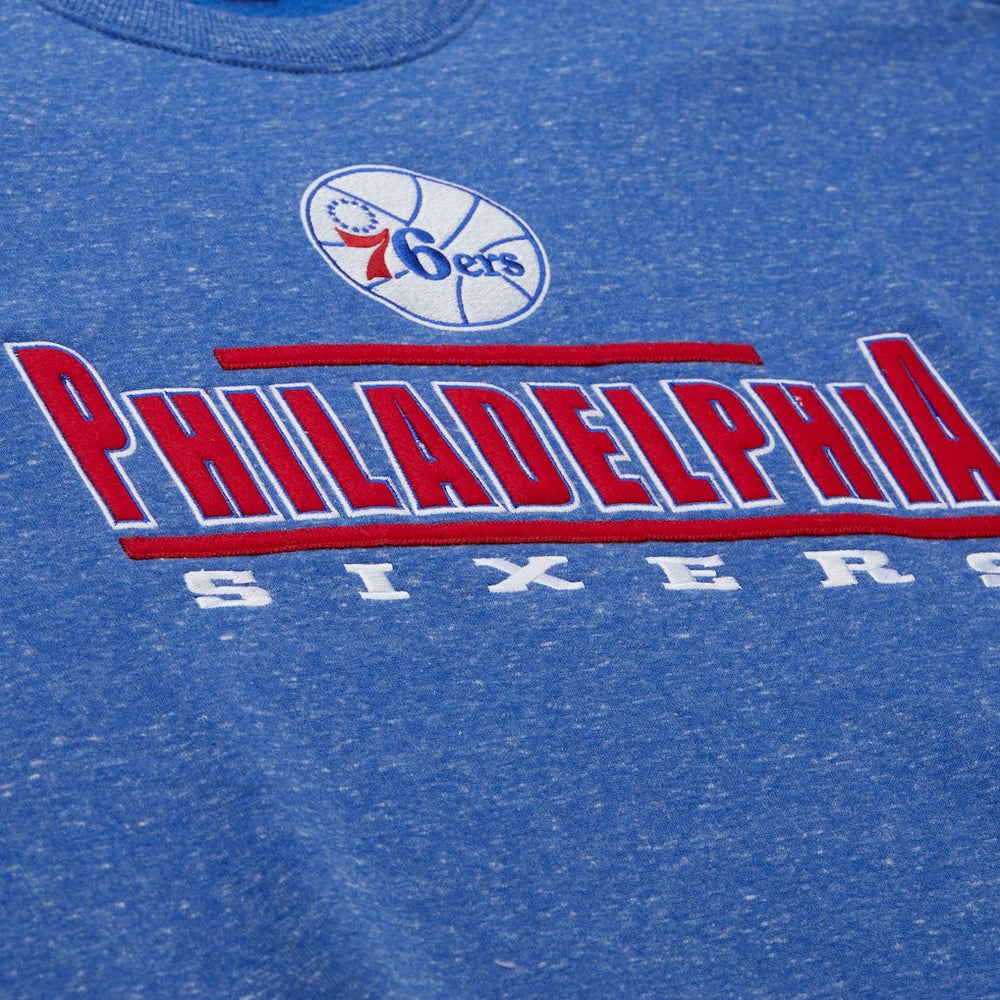 Mitchell & Ness - Philadelphia 76ers Throw It Back Fleece Sweatshirt - Royal