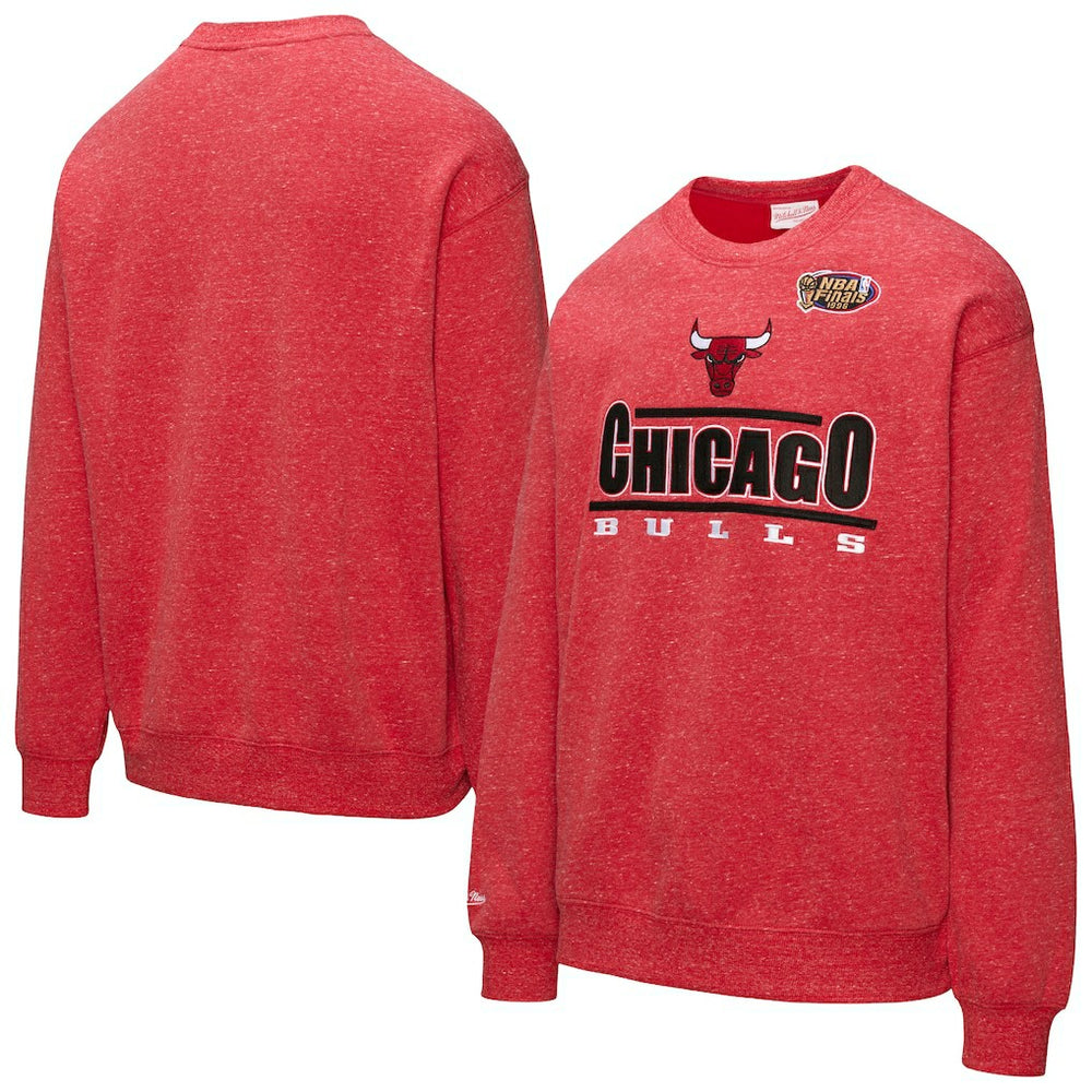 Mitchell & Ness - Chicago Bulls Throw It Back Fleece Sweatshirt - Red