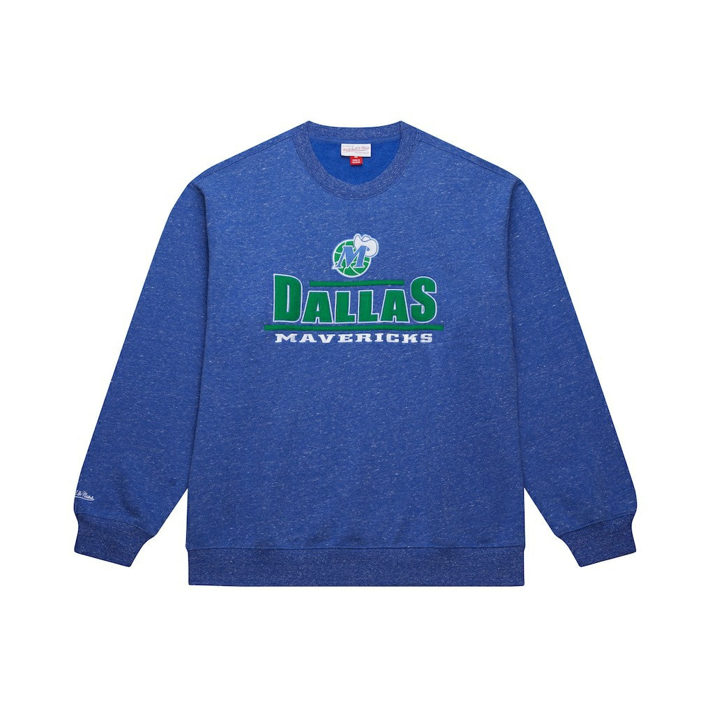 Mitchell & Ness - Dallas Mavericks Throw It Back Fleece Sweatshirt - Navy