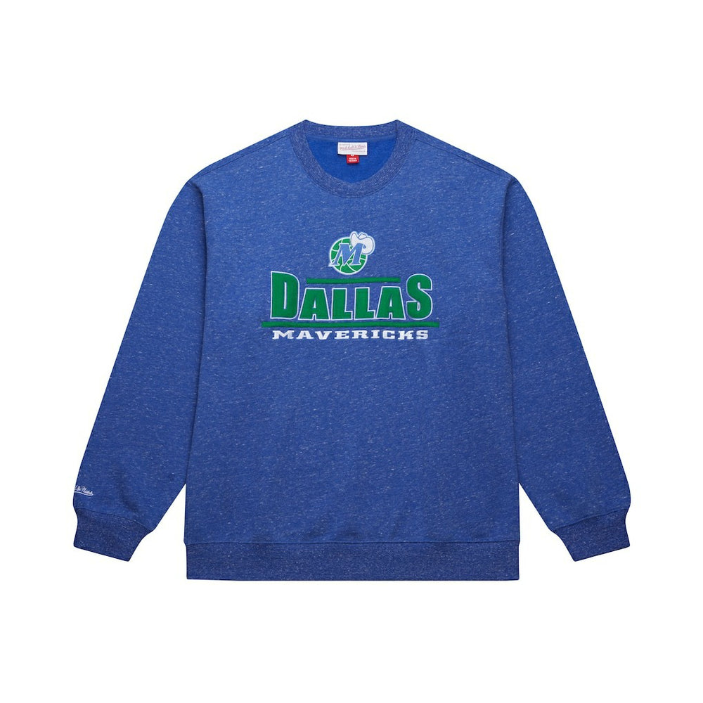 Mitchell & Ness - Dallas Mavericks Throw It Back Fleece Sweatshirt - Navy