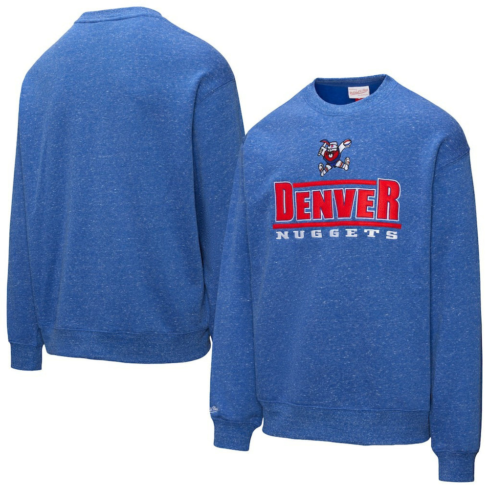 Mitchell & Ness - Denver Nuggets Throw It Back Fleece Sweatshirt - Royal
