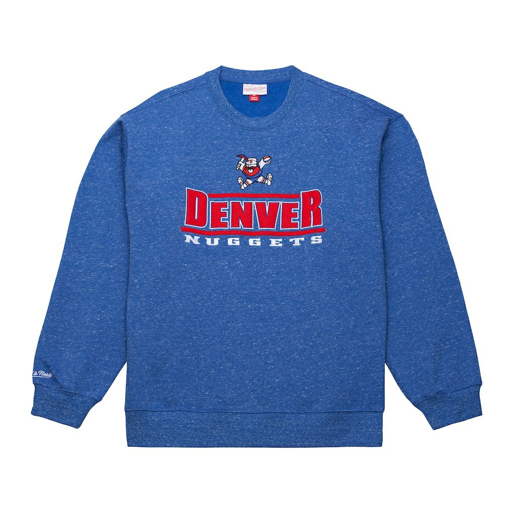 Mitchell & Ness - Denver Nuggets Throw It Back Fleece Sweatshirt - Royal