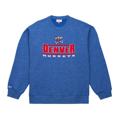 Mitchell & Ness - Denver Nuggets Throw It Back Fleece Sweatshirt - Royal