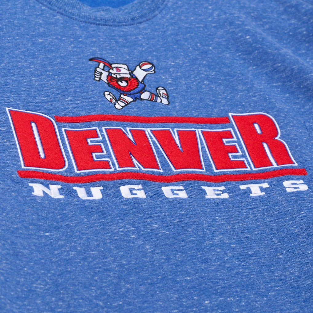 Mitchell & Ness - Denver Nuggets Throw It Back Fleece Sweatshirt - Royal