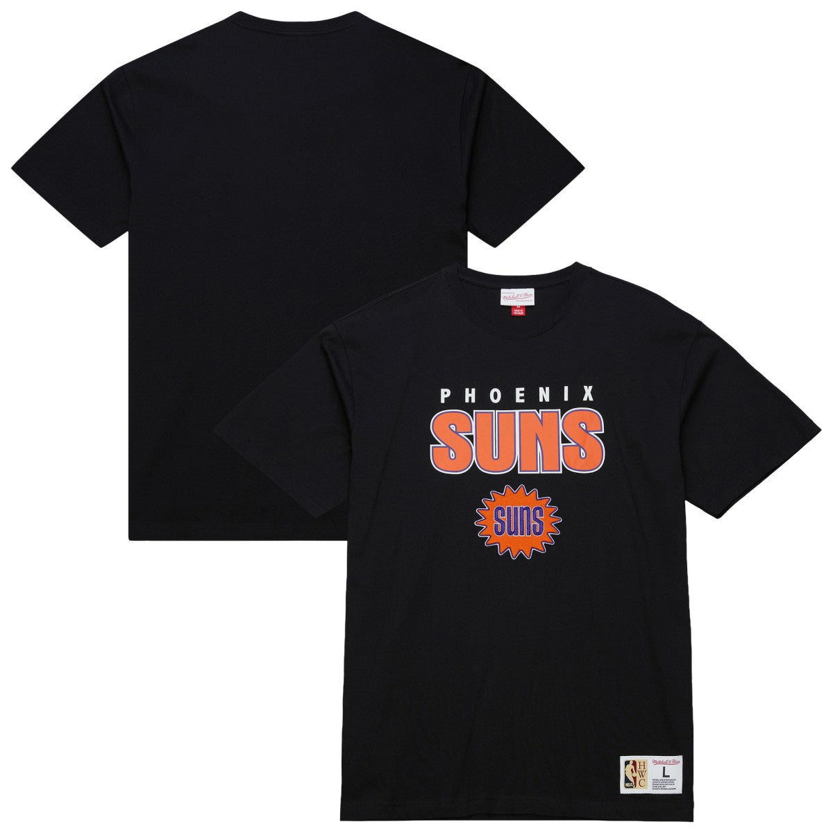 Mitchell & Ness - Phoenix Suns Hardwood Classics Throw It Back Premium T-Shirt - Black