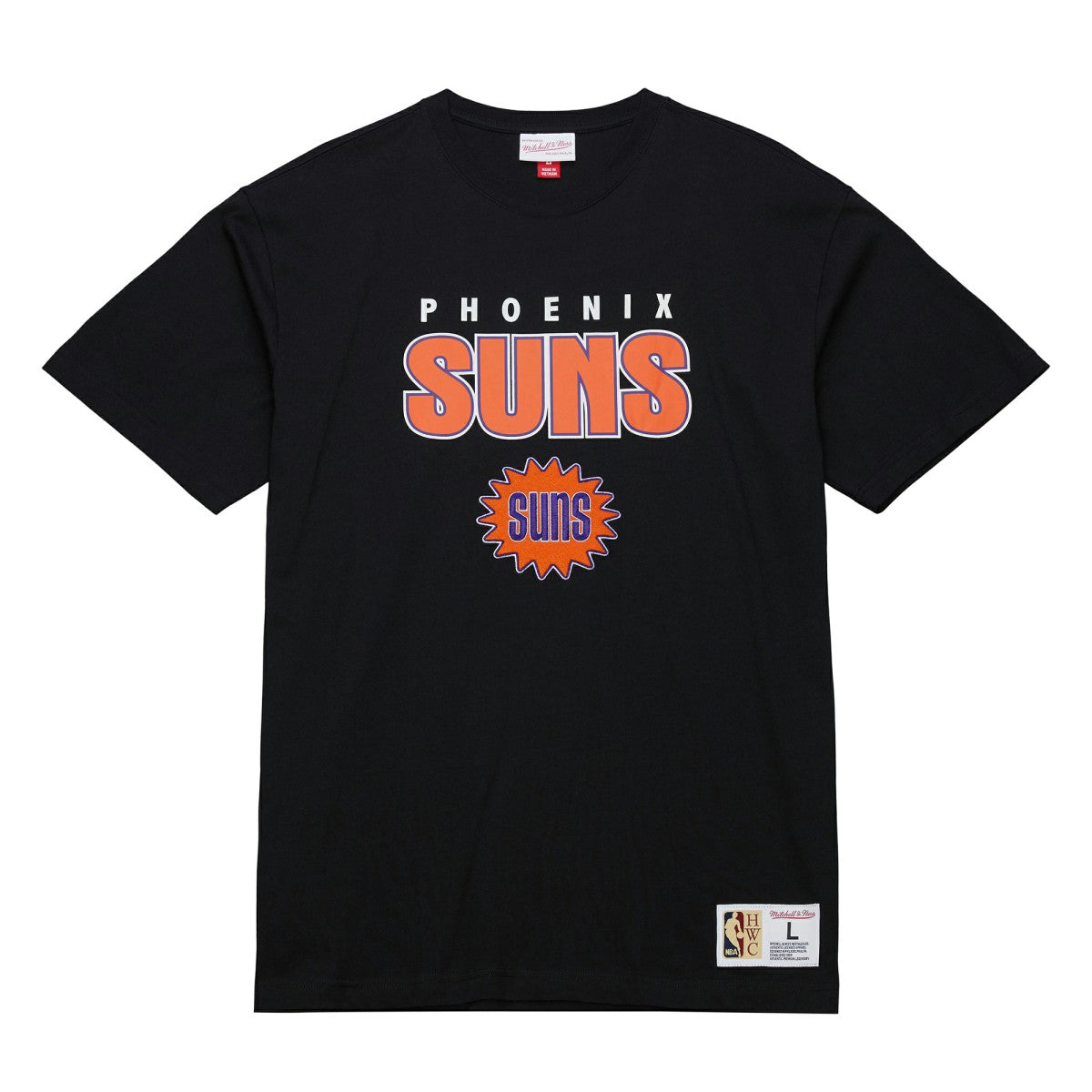 Mitchell & Ness - Phoenix Suns Hardwood Classics Throw It Back Premium T-Shirt - Black