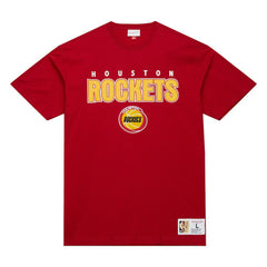 Mitchell & Ness - Houston Rockets Hardwood Classics Throw It Back Premium T-Shirt - Red