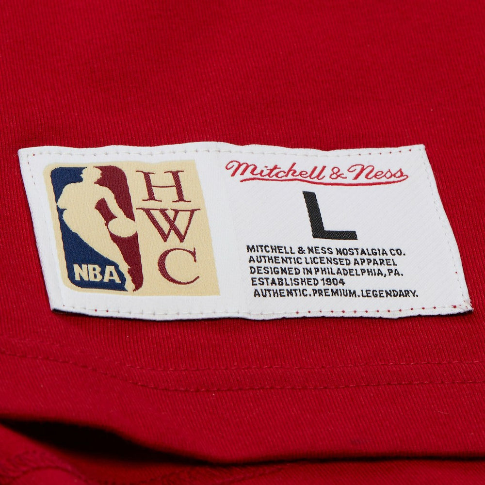 Mitchell & Ness - Houston Rockets Hardwood Classics Throw It Back Premium T-Shirt - Red