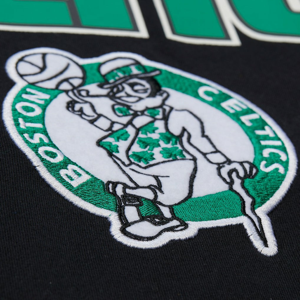 Mitchell & Ness - Boston Celtics Hardwood Classics Throw It Back Premium T-Shirt - Black