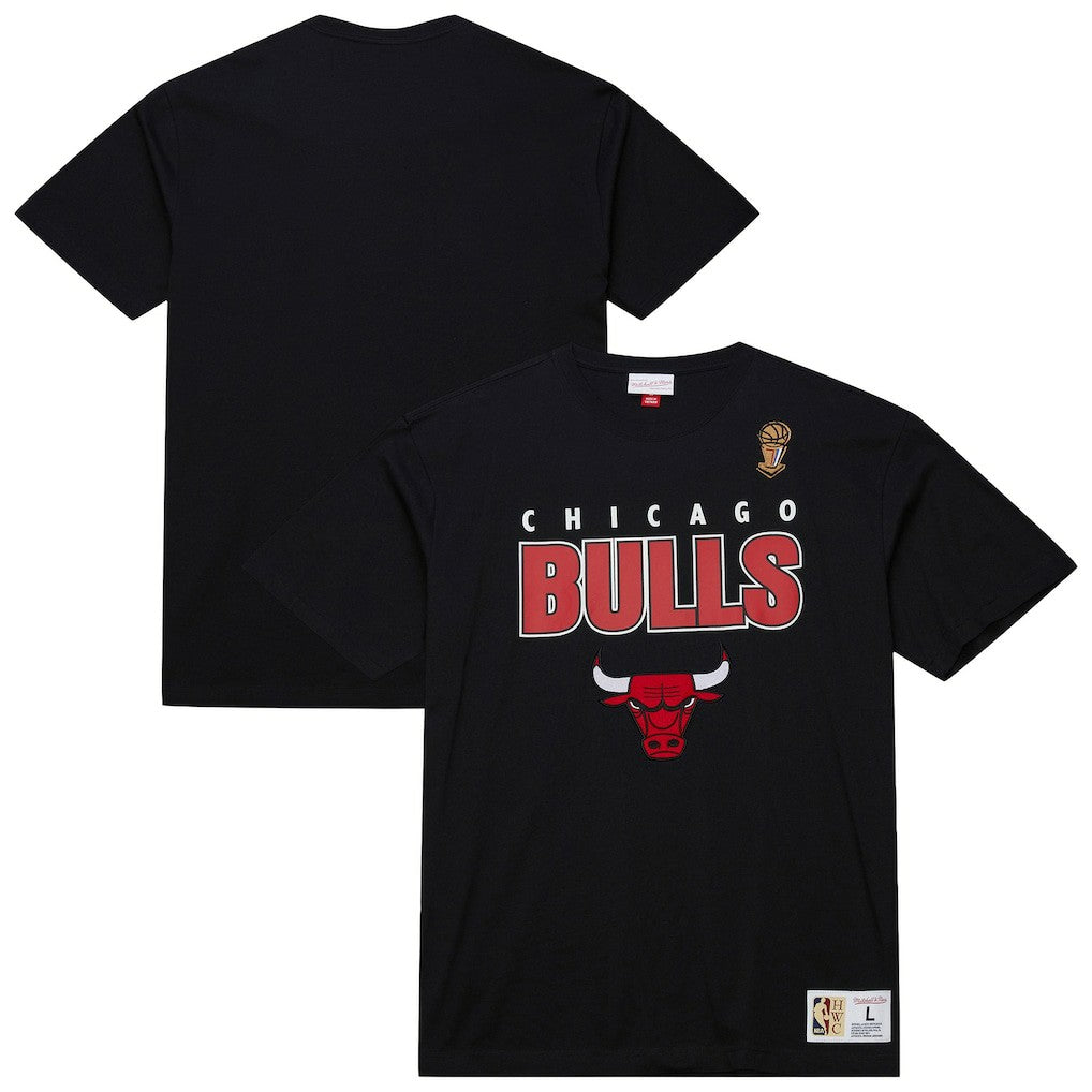 Mitchell & Ness - Chicago Bulls Hardwood Classics Throw It Back Premium T-Shirt - Black