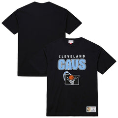 Mitchell & Ness - Cleveland Cavaliers Hardwood Classics Throw It Back Premium T-Shirt - Black