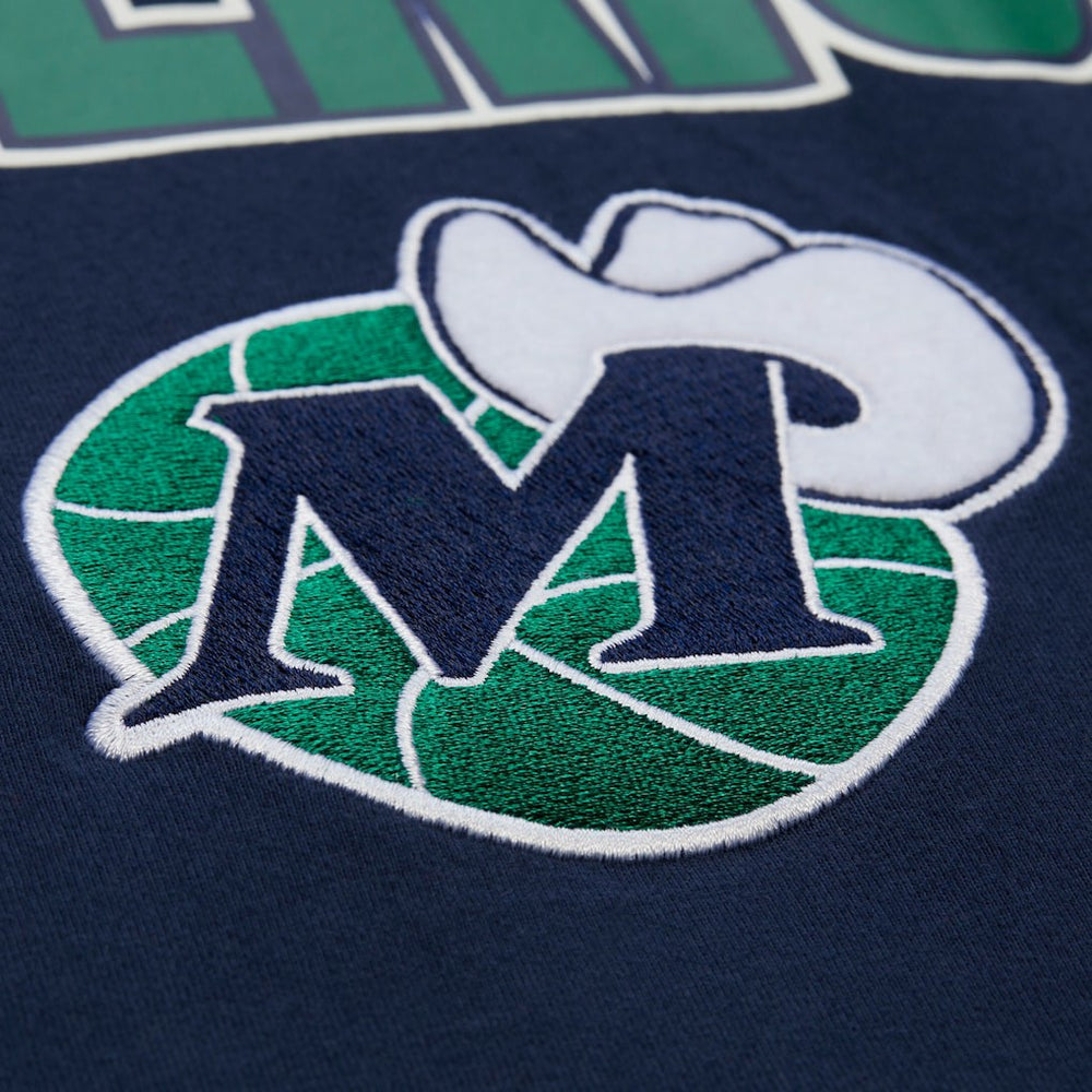 Mitchell & Ness - Dallas Mavericks Hardwood Classics Throw It Back Premium T-Shirt - Navy