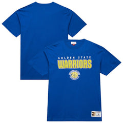 Mitchell & Ness - Golden State Warriors Hardwood Classics Throw It Back Premium T-Shirt - Royal