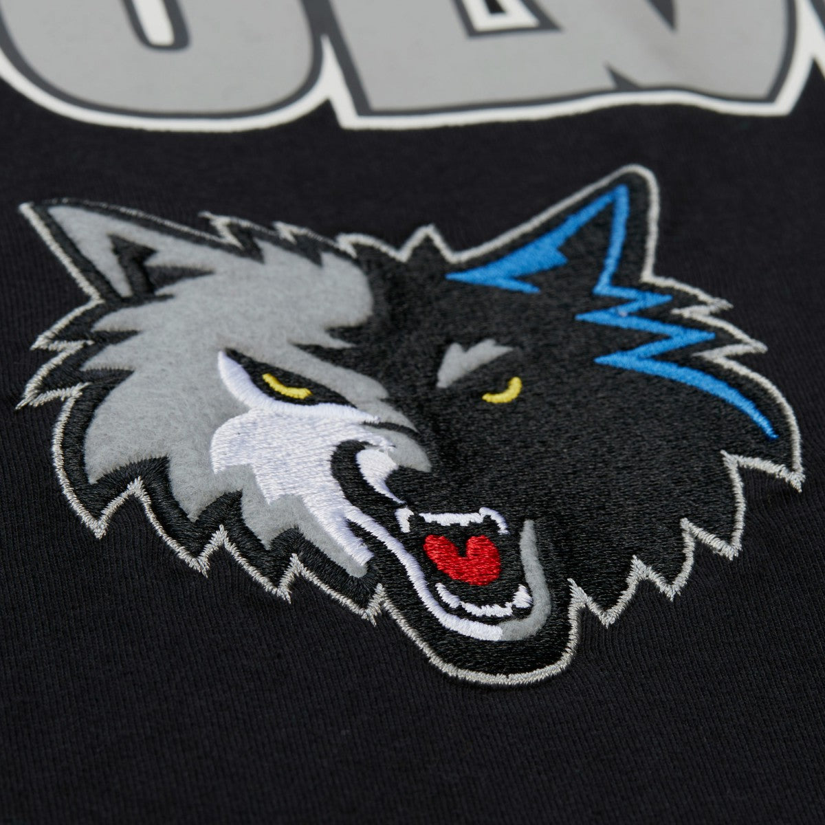 Mitchell & Ness - Minnesota Timberwolves Hardwood Classics Throw It Back Premium T-Shirt - Black