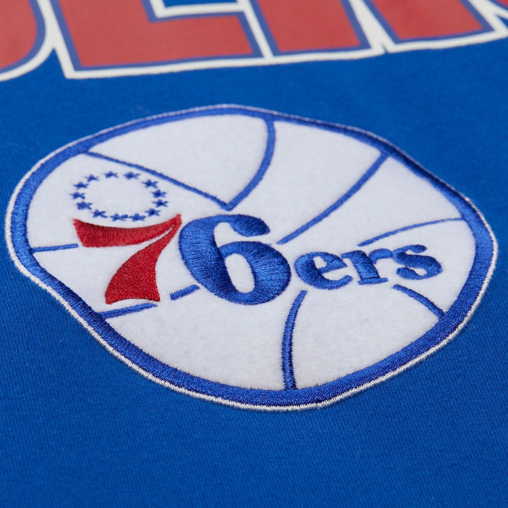 Mitchell & Ness - Philadelphia 76ers Hardwood Classics Throw It Back Premium T-Shirt - Royal