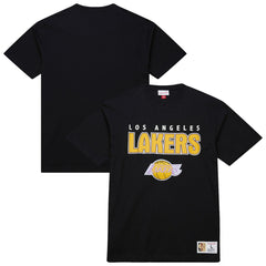 Mitchell & Ness - Los Angeles Lakers Hardwood Classics Throw It Back Premium T-Shirt - Black