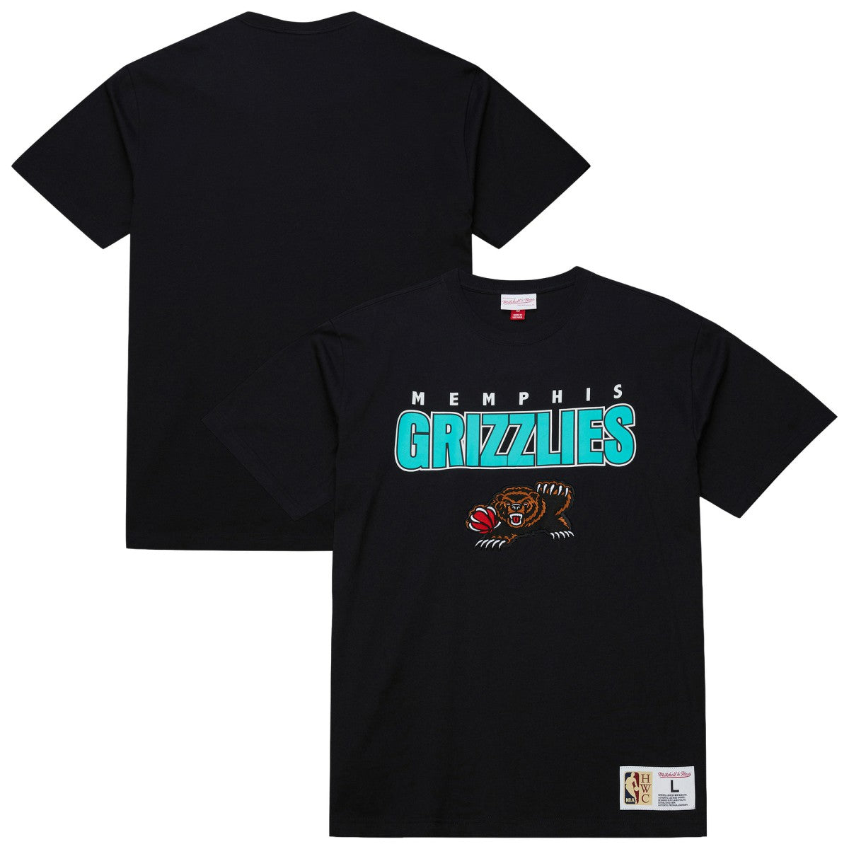 Mitchell & Ness - Memphis Grizzlies Hardwood Classics Throw It Back Premium T-Shirt - Black