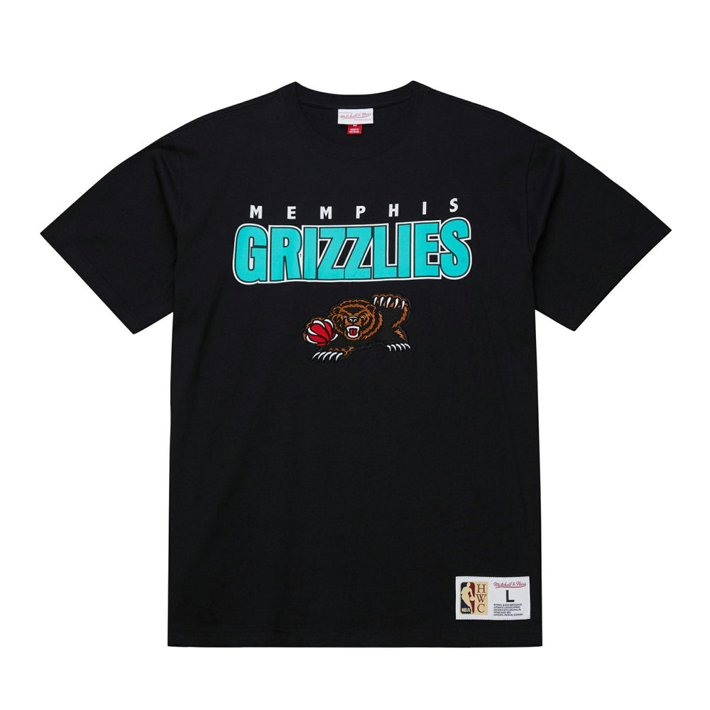 Mitchell & Ness - Memphis Grizzlies Hardwood Classics Throw It Back Premium T-Shirt - Black