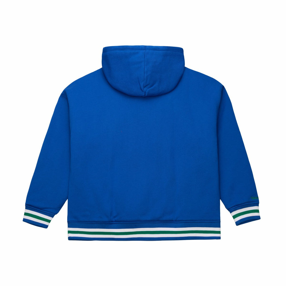 Mitchell & Ness - Minnesota Timberwolves Throw It Back Quilted Fleece Quarter-Zip Hoodie - Royal