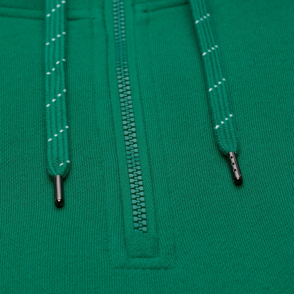 Mitchell & Ness - Boston Celtics Throw It Back Quilted Fleece Quarter-Zip Hoodie - Green