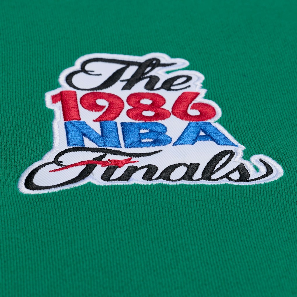 Mitchell & Ness - Boston Celtics Throw It Back Quilted Fleece Quarter-Zip Hoodie - Green