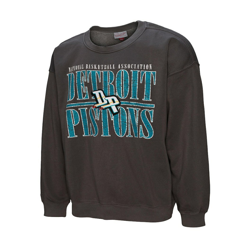 Mitchell & Ness - Detroit Pistons NBA Downtown Collection Fleece Sweatshirt - Black
