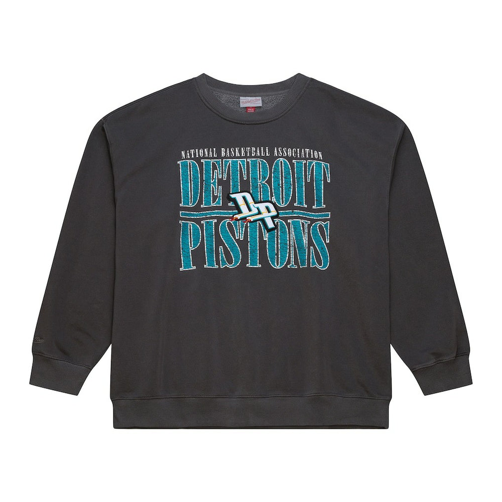 Mitchell & Ness - Detroit Pistons NBA Downtown Collection Fleece Sweatshirt - Black