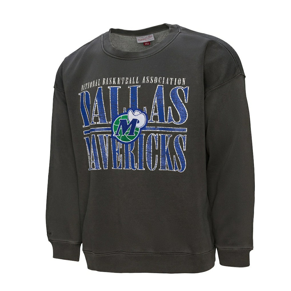 Mitchell & Ness - Dallas Mavericks NBA Downtown Collection Fleece Sweatshirt - Black