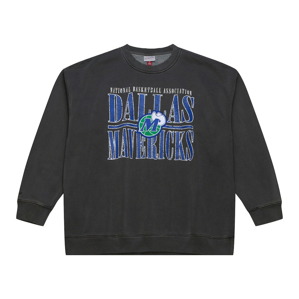 Mitchell & Ness - Dallas Mavericks NBA Downtown Collection Fleece Sweatshirt - Black