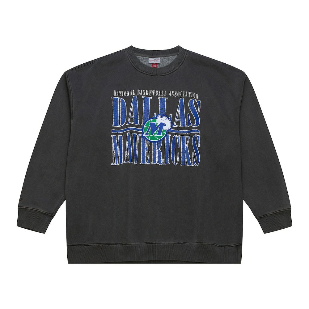 Mitchell & Ness - Dallas Mavericks NBA Downtown Collection Fleece Sweatshirt - Black