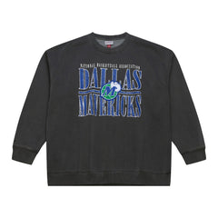 Mitchell & Ness - Dallas Mavericks NBA Downtown Collection Fleece Sweatshirt - Black