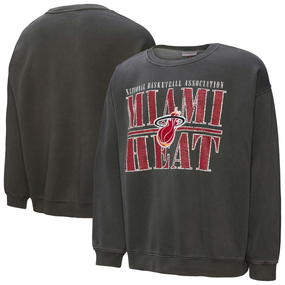 Mitchell & Ness - Miami Heat NBA Downtown Collection Fleece Sweatshirt - Black