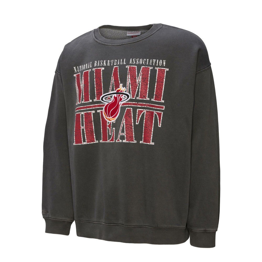 Mitchell & Ness - Miami Heat NBA Downtown Collection Fleece Sweatshirt - Black