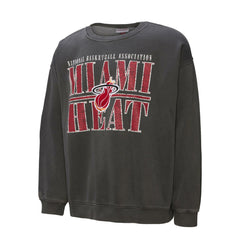 Mitchell & Ness - Miami Heat NBA Downtown Collection Fleece Sweatshirt - Black