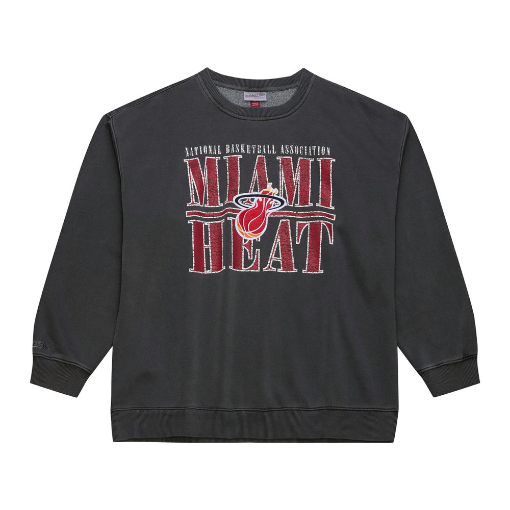 Mitchell & Ness - Miami Heat NBA Downtown Collection Fleece Sweatshirt - Black